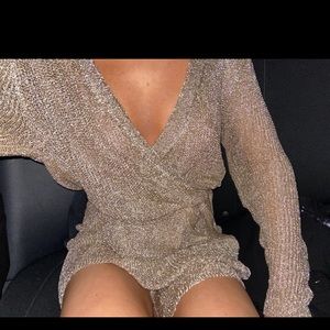 Princess Polly golden lioness sparkly dress